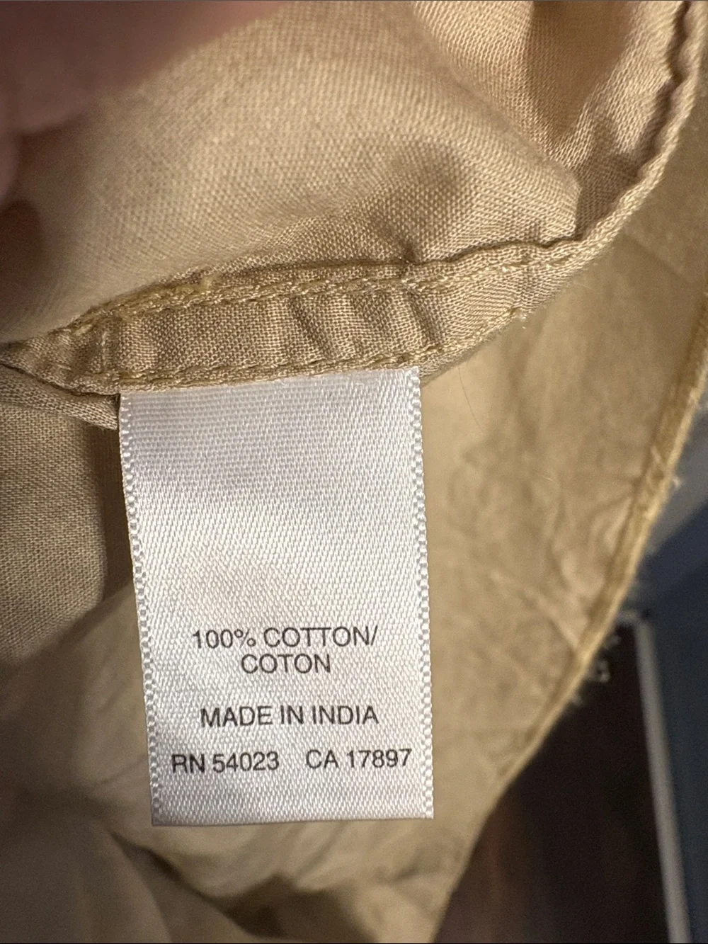Old Navy Tan Square-Neck Puff Sleeve Top